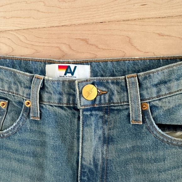 NWT Aviator Nation “Gypsy” Jeans, 27, High Rise Wide Leg, Vintage Blue - Picture 6 of 13